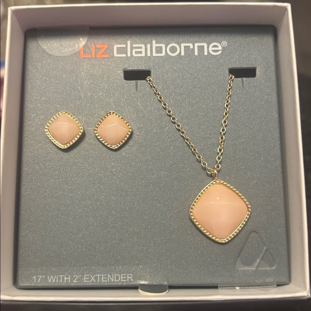 Liz Claiborne Quartz Jewelry Set (NIB)